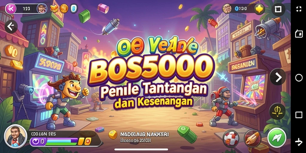 Tampilan gameplay seru dari BOS5000 dengan tantangan arcade.